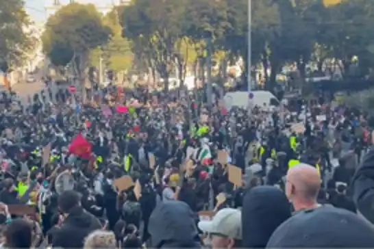 Marseille bans demonstrations after violent protests sweep across Europe