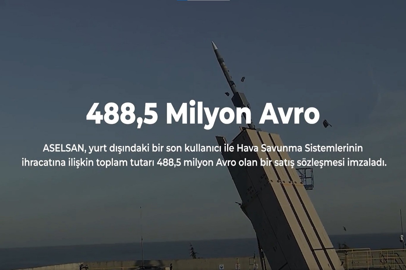 ASELSAN’dan 488,5 milyon euroluk ihracat anlaşması