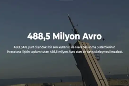 ASELSAN’dan 488,5 milyon euroluk ihracat anlaşması