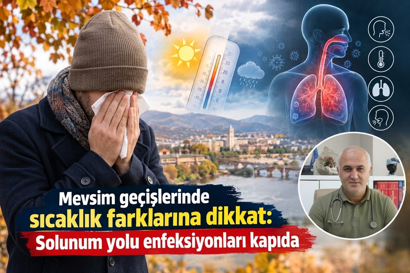 Mevsim geçişlerinde sıcaklık farklarına dikkat: Solunum yolu enfeksiyonları kapıda