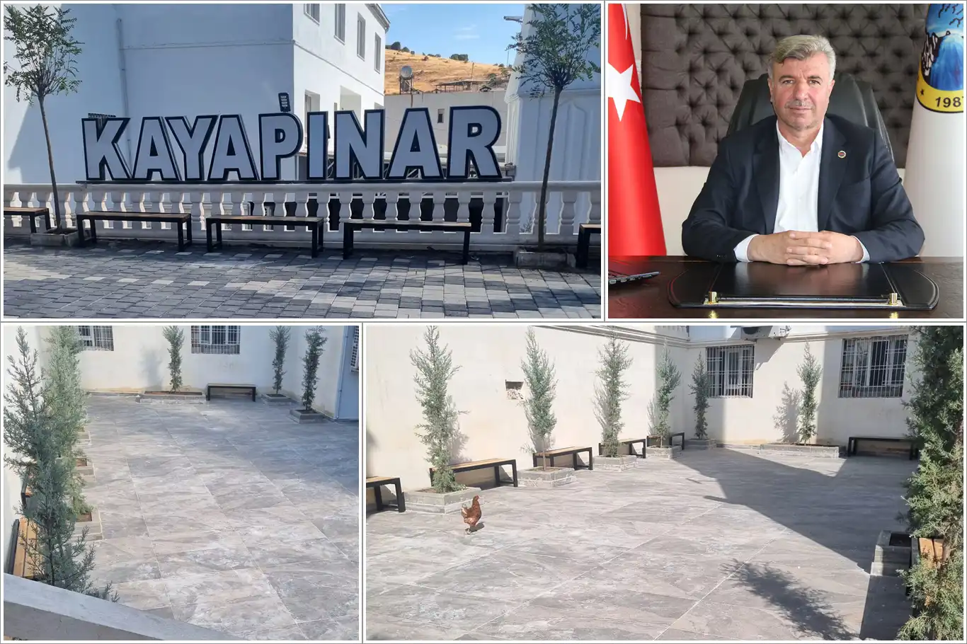 Kayapınar'da çarşı merkezini ferahlatan peyzaj çalışması