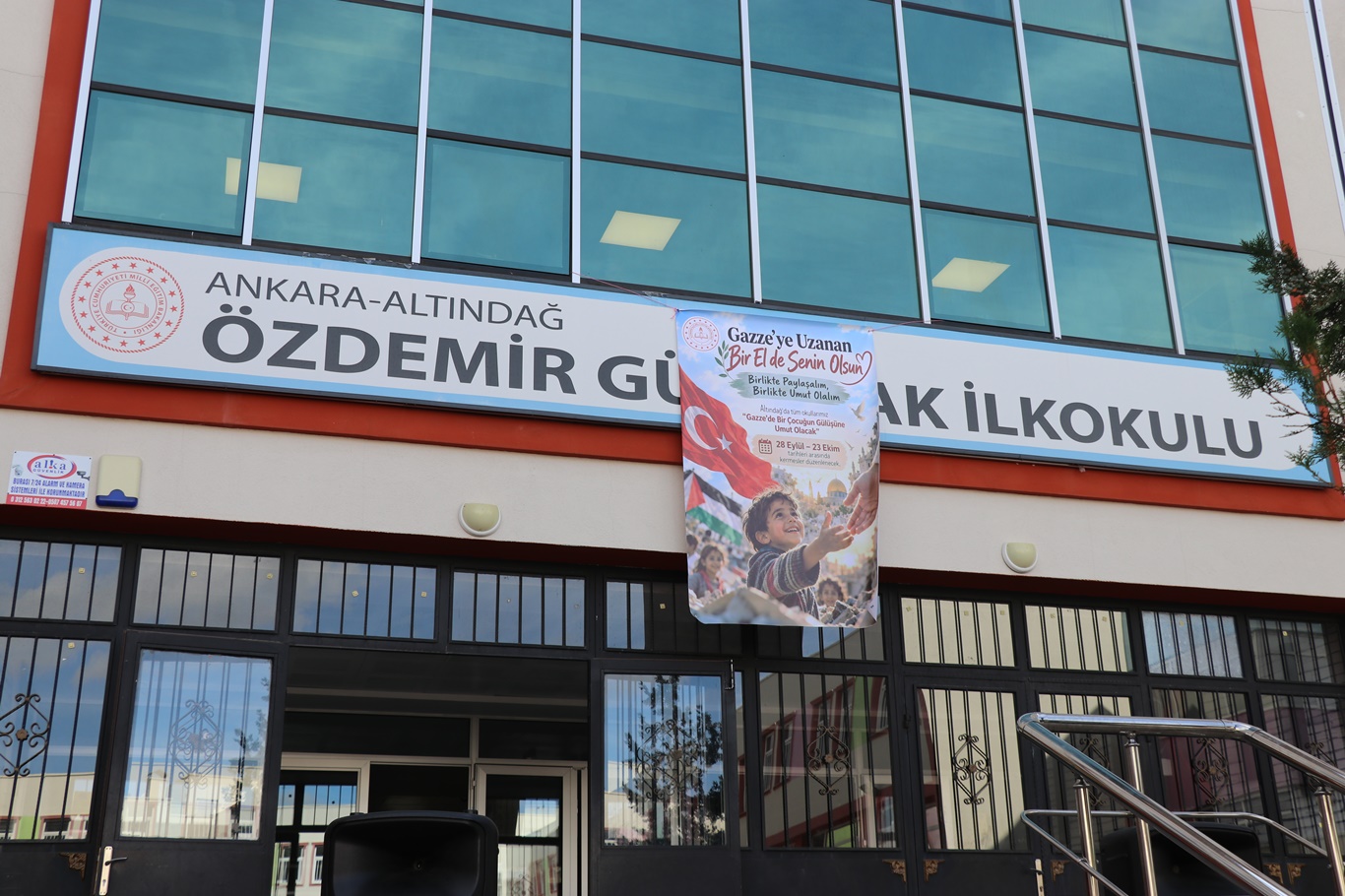 İlkokul öğrencileri Gazze için seferber oldu