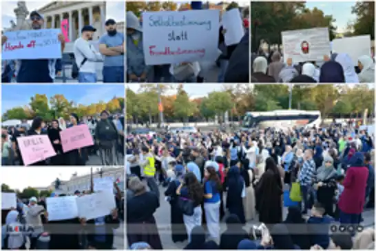 Thousands protest Austria’s headscarf ban for Muslim girls in Vienna