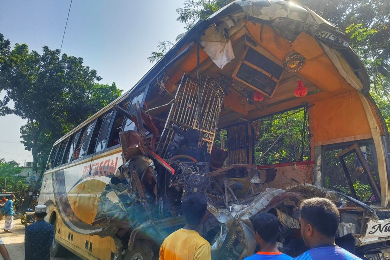 At least 12 killed in bus-truck collision in Bangladesh