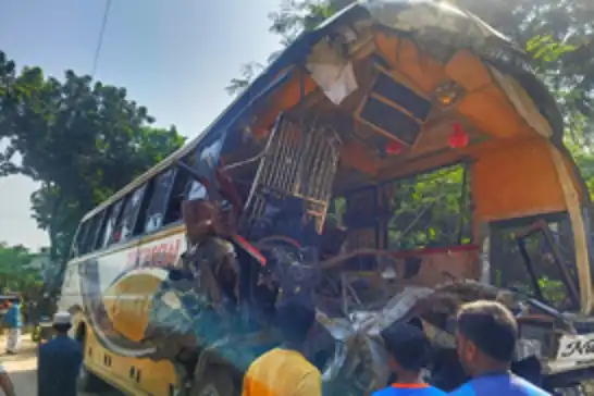 At least 12 killed in bus-truck collision in Bangladesh