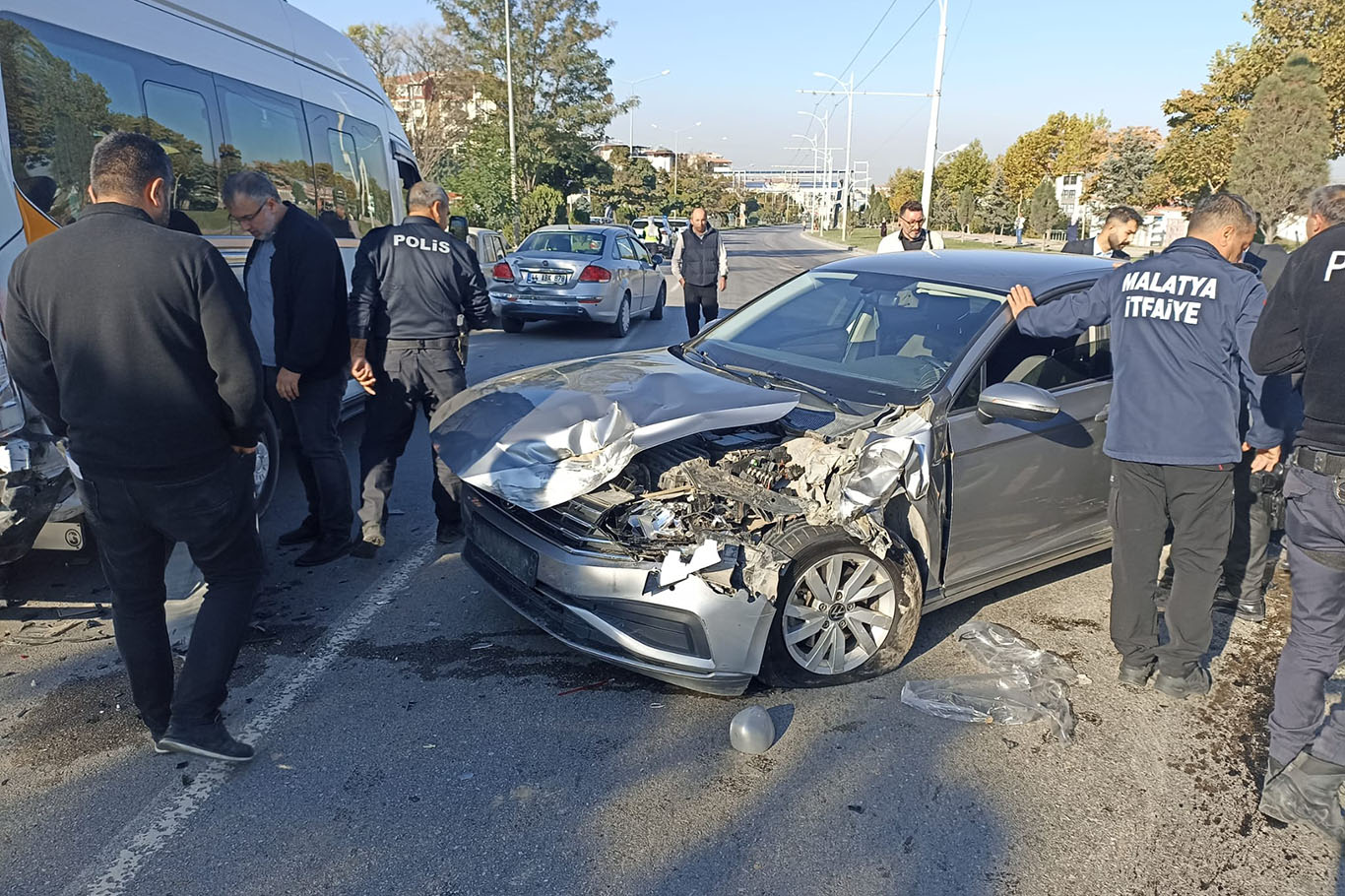 Malatya'da zincirleme kaza: 3 yaralı