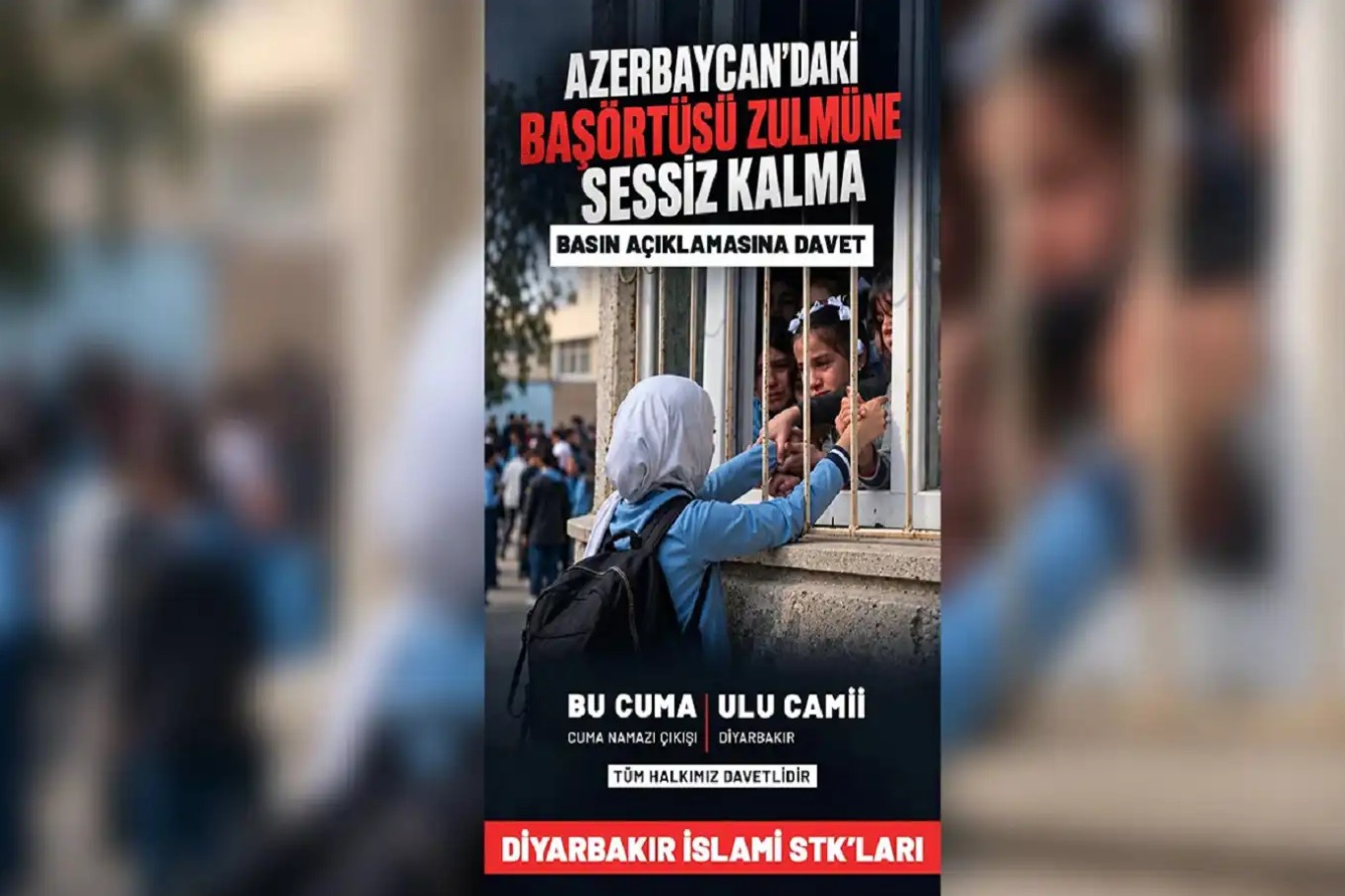 دعوة إلى تحرك جماهيري في ديار بكر رفضاً للقيود على الحجاب في أذربيجان