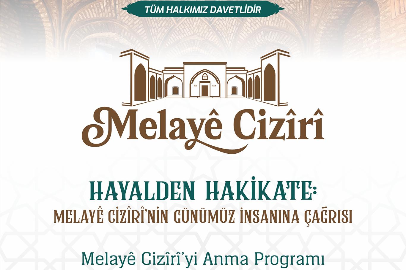 Cizre’de Melayê Cizîrî paneli düzenlenecek