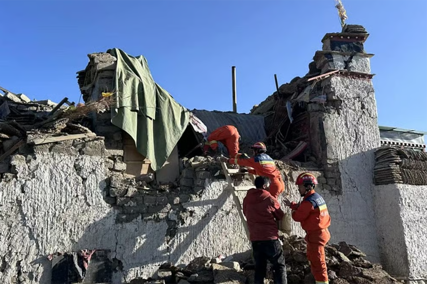 7.0-magnitude earthquake kills 16 in Tibet, damages hundreds of homes