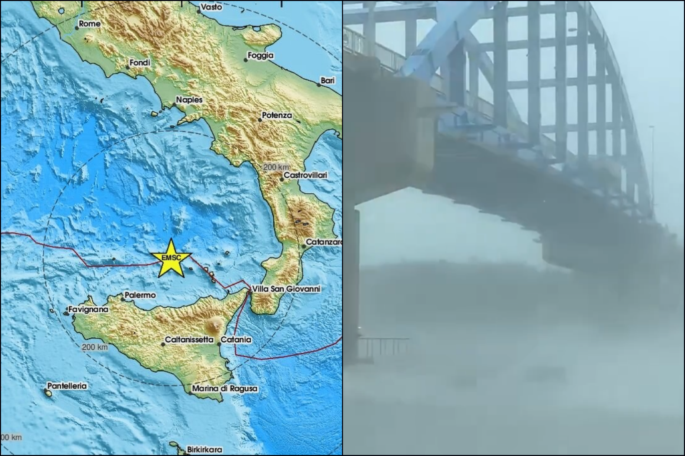 Sicilya Adası açıklarında depremler sonrası tsunami uyarısı yapıldı