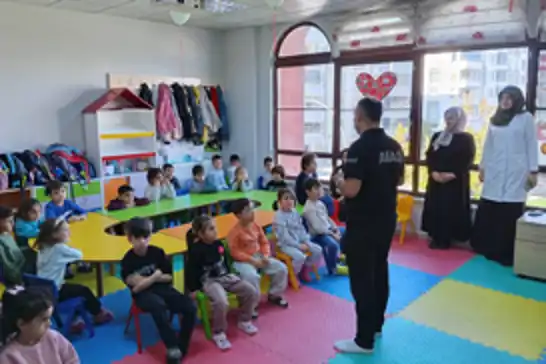 Malatya'da 4-6 yaş Kur'an kurslarında deprem farkındalık eğitimi