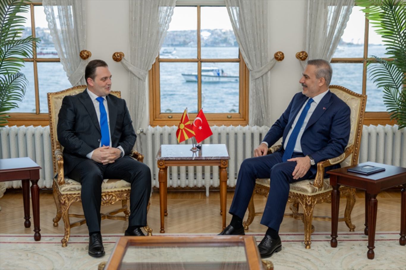 Dışişleri Bakanı Fidan Kuzey Makedonya Devlet Bakanı Zeynula’yı kabul etti