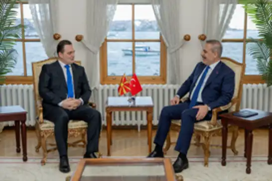 Dışişleri Bakanı Fidan Kuzey Makedonya Devlet Bakanı Zeynula’yı kabul etti