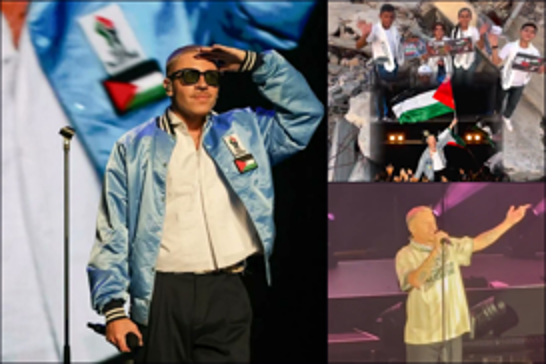 مکل‌مور در کنسرت خود فریاد زد: «فلسطین آزاد، سودان آزاد، لبنان آزاد»