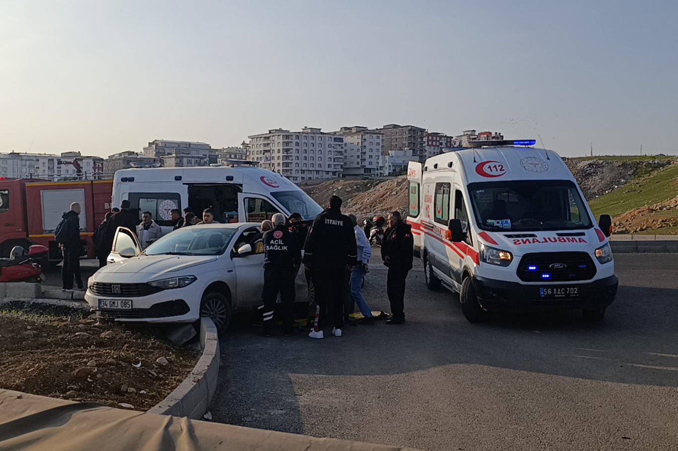 Siirt’te otomobil ile motosiklet çarpıştı: 2 yaralı