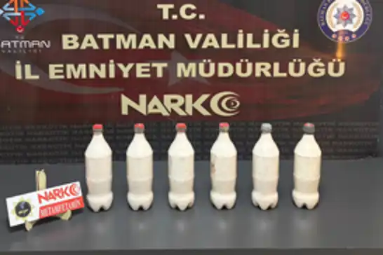Batman'da aracın benzin deposunda 5 kilo metamfetamin ele geçirildi