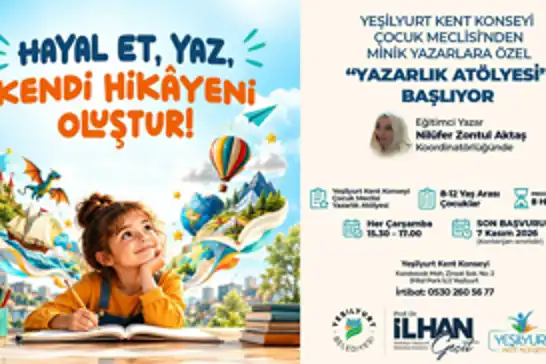 Yeşilyurt'ta çocuklara yönelik yazarlık atölyesi düzenlenecek