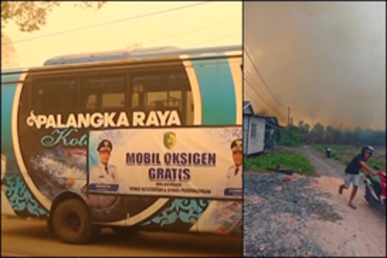 Indonesia deploys oxygen bus as forest fire haze triggers health crisis
