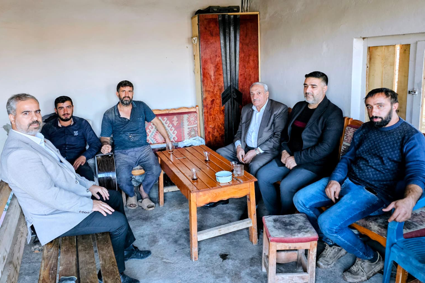 HÜDA PAR heyetinden Kovancılar'daki sel bölgesine ziyaret