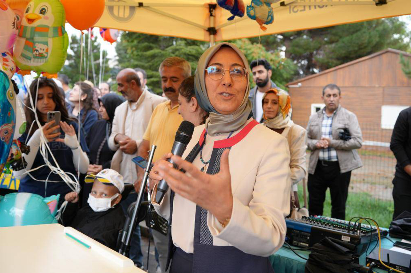 Hasan Hüseyin'in şifa sevincine gökyüzünde balonlar eşlik etti