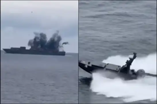 Container ship sailing from Israeli occupation regime port sinks after USV attack