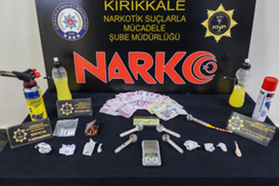 Kırıkkale'de uyuşturucu operasyonunda 1 kişi tutuklandı