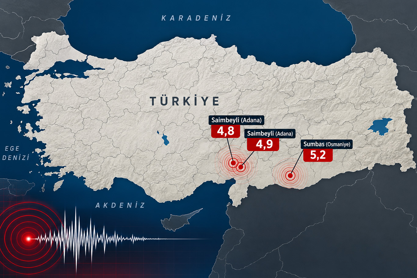 Three earthquakes strike southern Türkiye, tremors felt in Syria