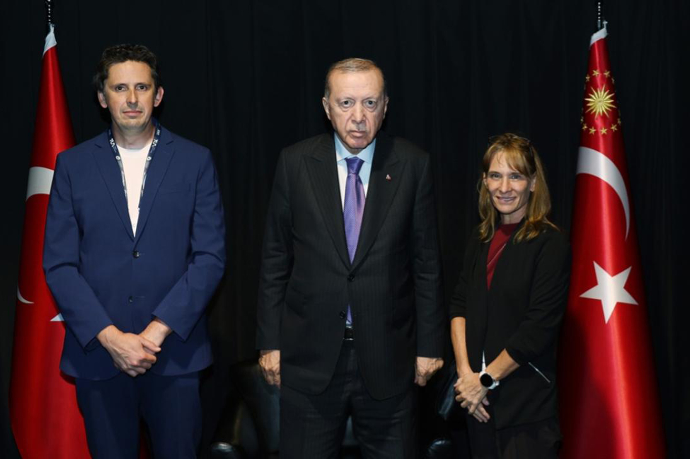 Cumhurbaşkanı Erdoğan, SpaceX yöneticilerini kabul etti