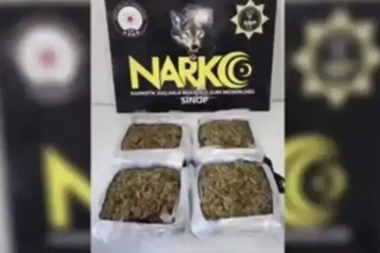 Sinop'ta 2 kilo 892 gram uyuşturucu ele geçirildi: 3 tutuklama