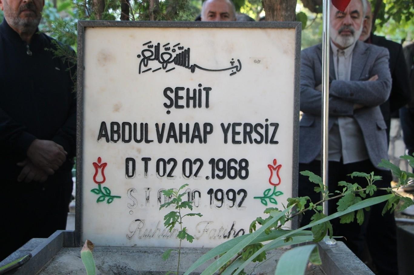 Şehadet mektebinin öğretmeni Abdulvahap Yersiz kabri başında yad edildi
