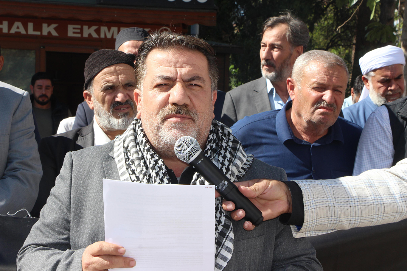 Mardin Kızıltepe’de Aksa Tufanı’nın yıl dönümünde basın açıklaması düzenlendi