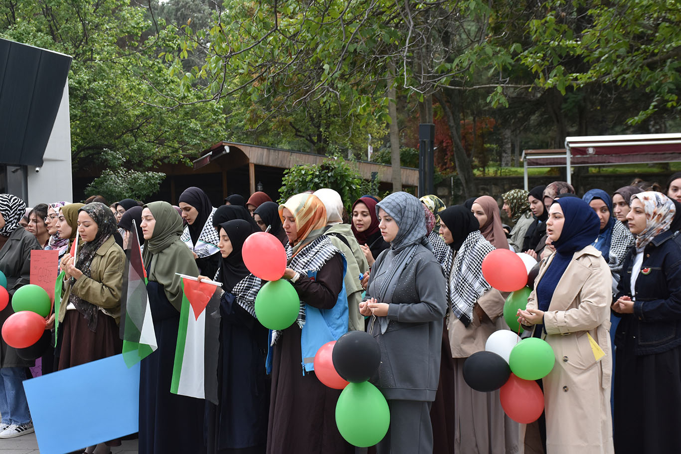 İnönü Üniversitesinde Gazze için dayanışma yürüyüşü