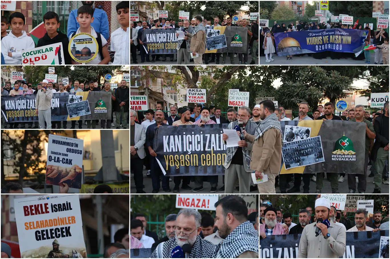 İzmir'de Aksa Tufanı'nın yıl dönümünde Gazze'ye destek açıklaması