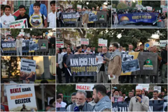 İzmir'de Aksa Tufanı'nın yıl dönümünde Gazze'ye destek açıklaması