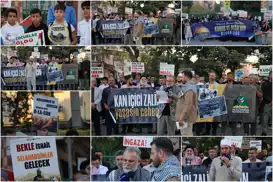 İzmir'de Aksa Tufanı'nın yıl dönümünde Gazze'ye destek açıklaması