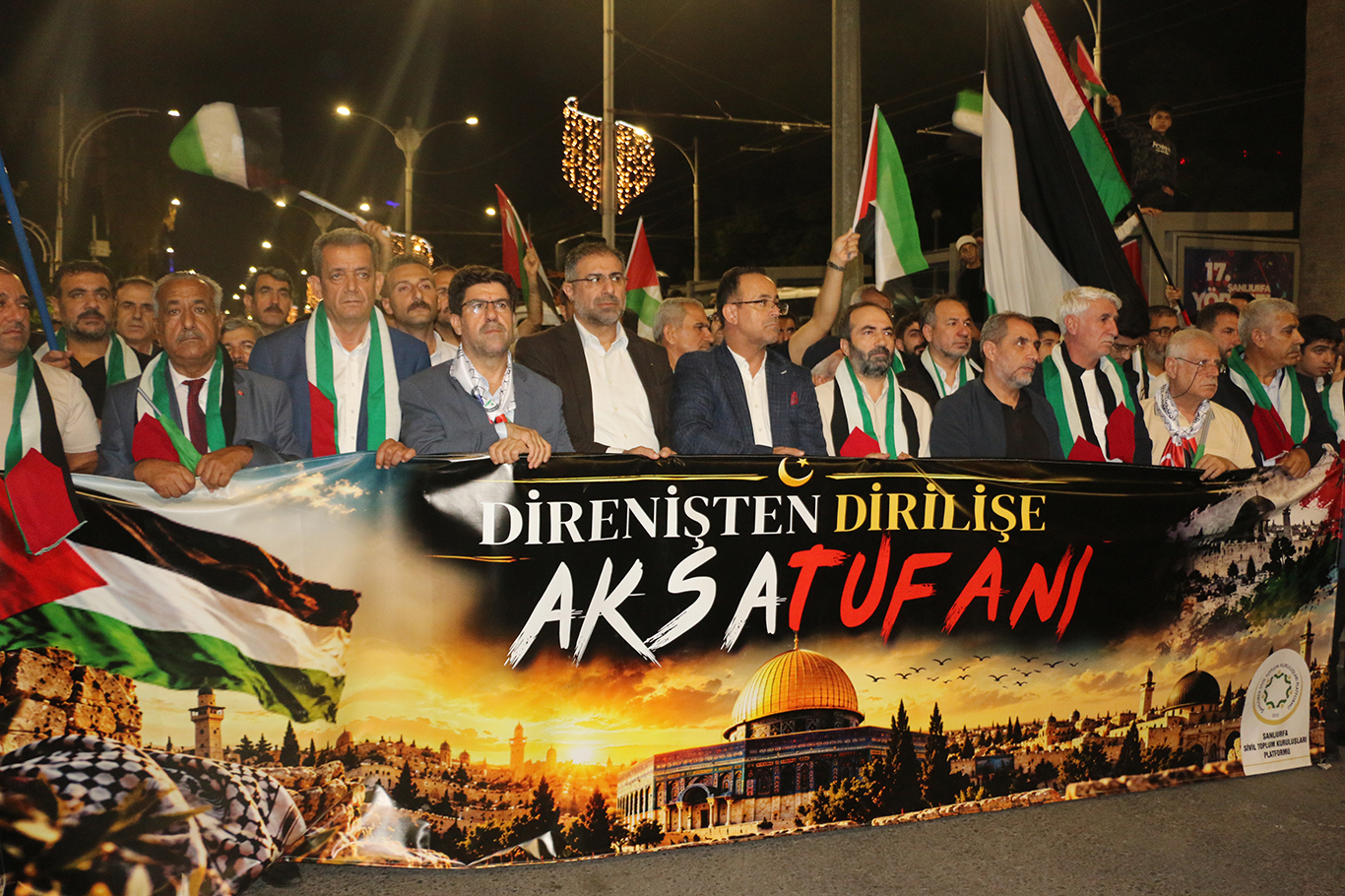 Şanlıurfa'da Gazze'ye destek yürüyüşü düzenlendi