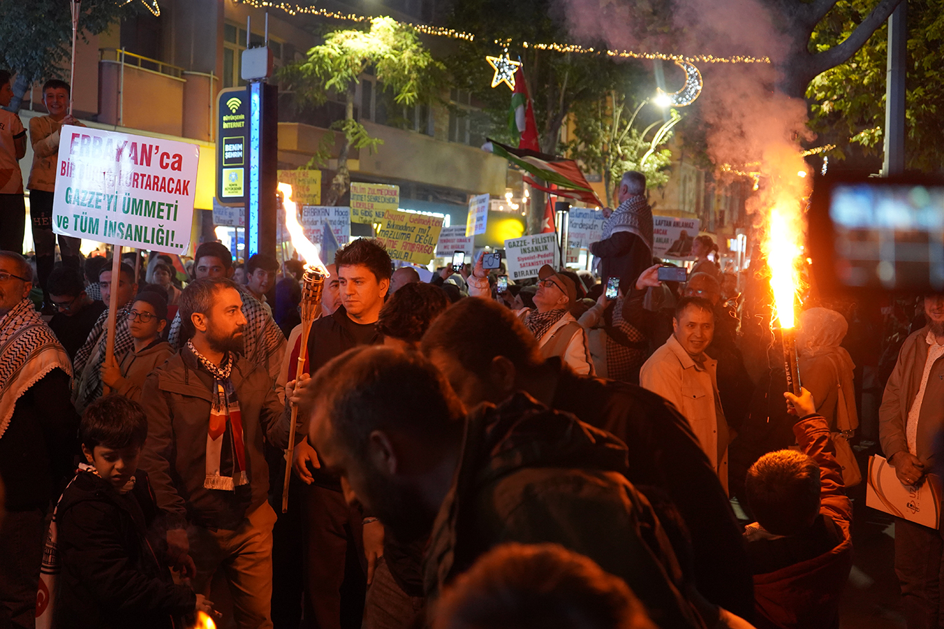 Konya'da Aksa Tufanı'nın yıl dönümünde Gazze'ye destek yürüyüşü
