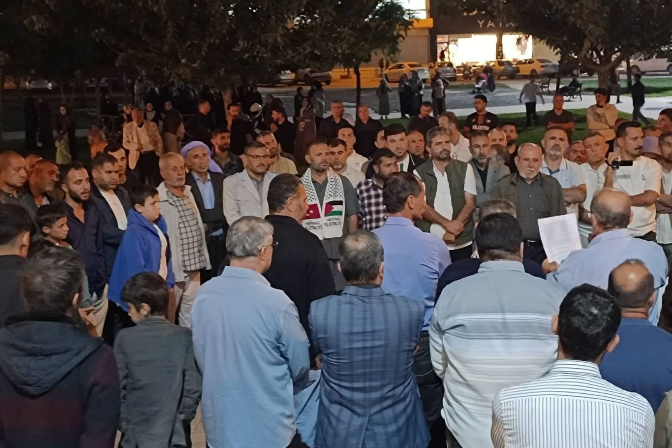 Viranşehir'de Aksa Tufanı'nın yıl dönümünde Gazze'ye destek