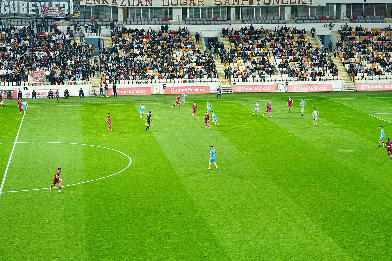 Malatya stadyumu "Özgür Filistin" sloganlarıyla inledi
