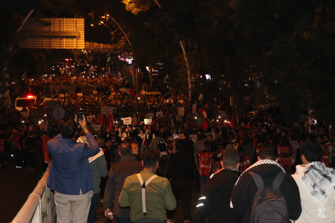 Ankara'da Gazze için "Özgür Filistin" yürüyüşü düzenlendi