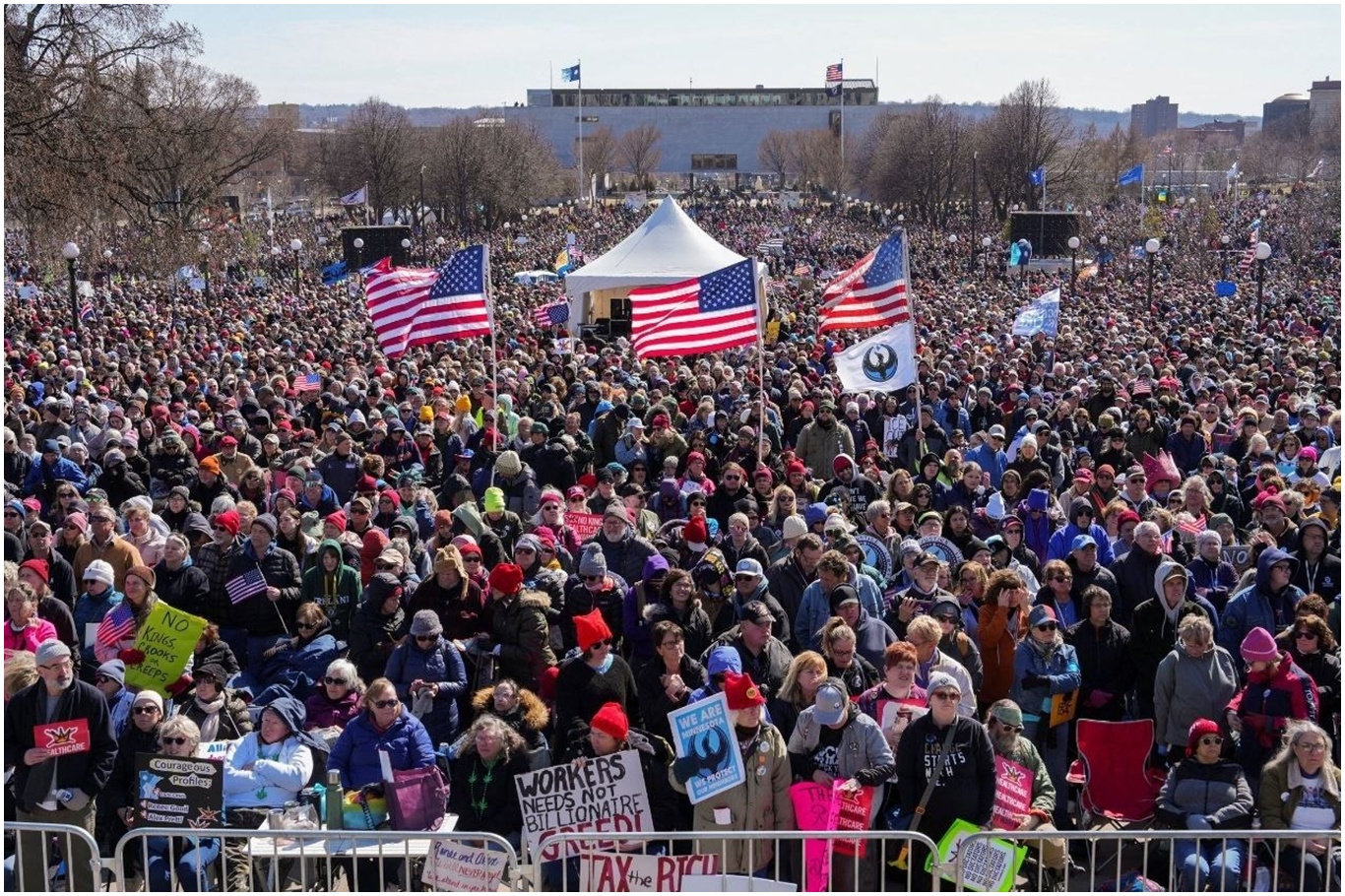 Mass ‘No Kings’ protests sweep US cities in challenge to Trump policies