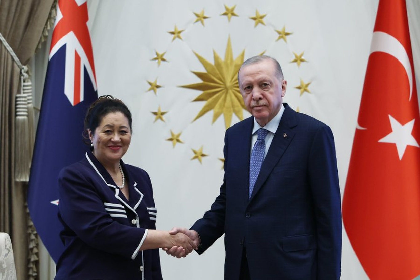 Erdoğan receives New Zealand’s Governor-General Cindy Kiro in Ankara