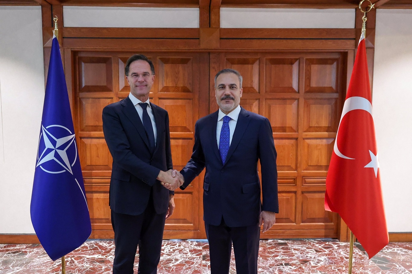 Türkiye’s FM Hakan Fidan meets NATO chief Mark Rutte in Ankara 
