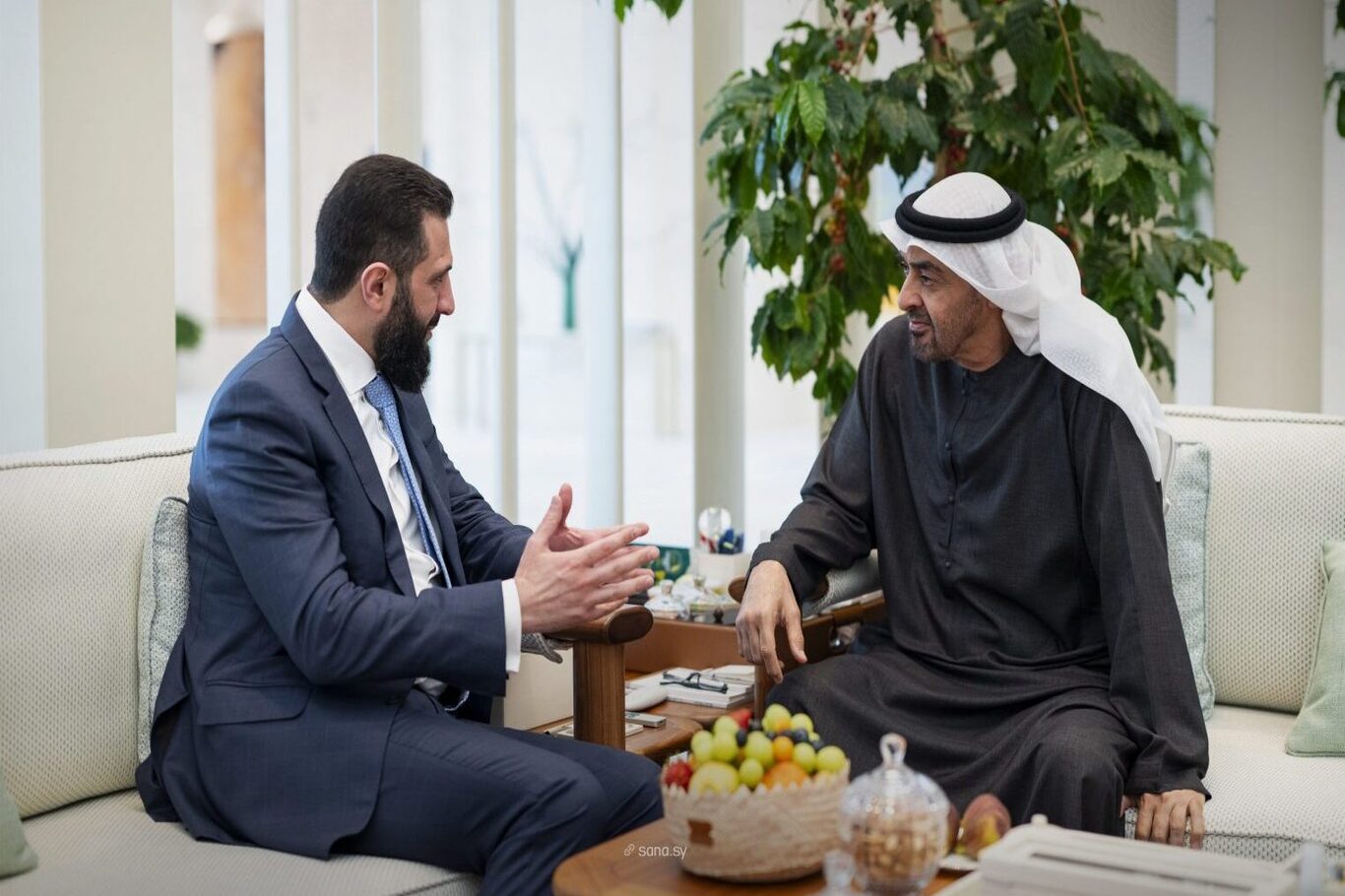 Syria’s President Ahmad al-Sharaa meets UAE President  Sheikh Mohamed bin Zayed in Abu Dhabi 