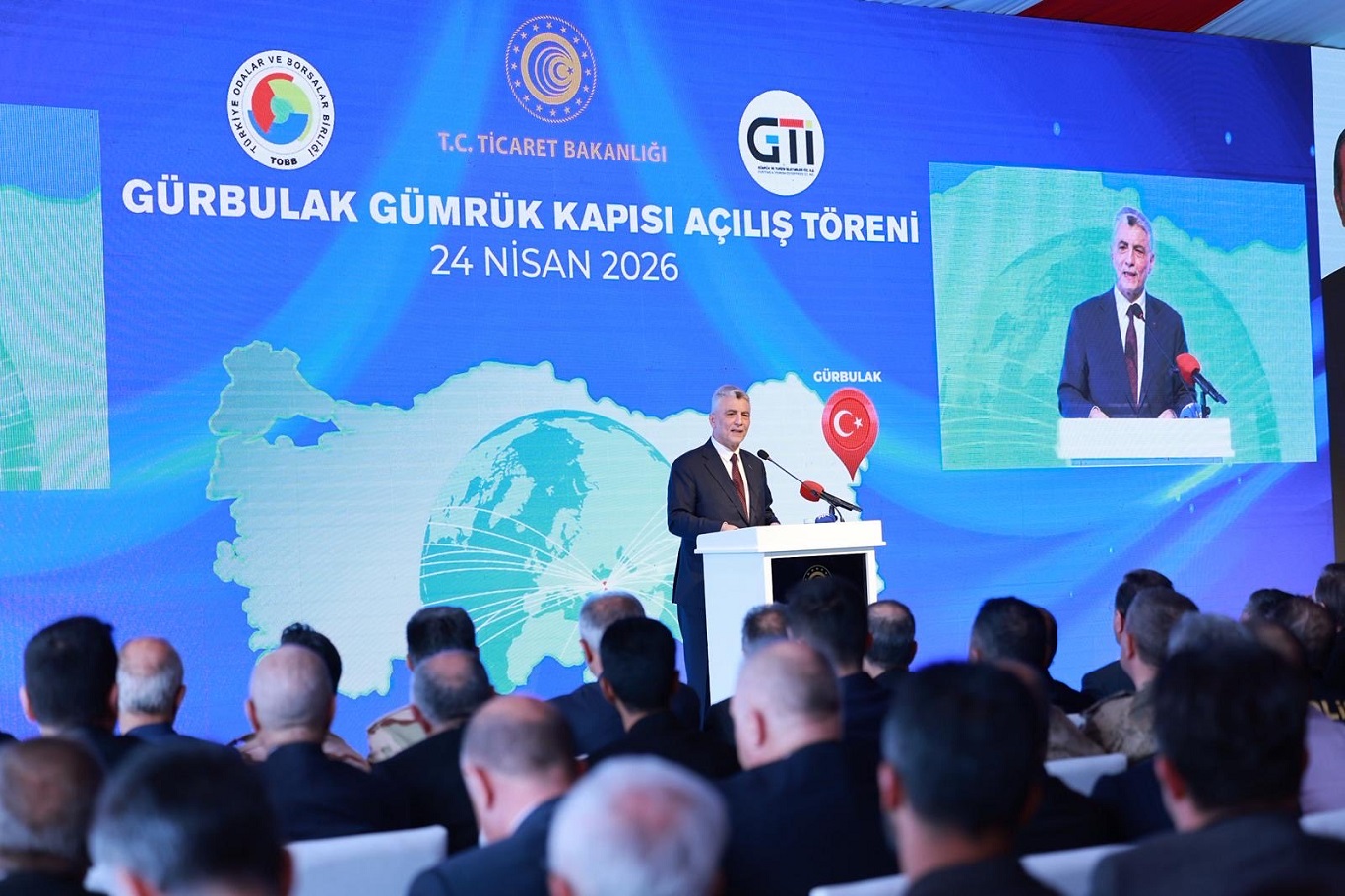 Ticaret Bakanı Bolat, yenilenen Gürbulak Sınır Kapısının açılışına katıldı