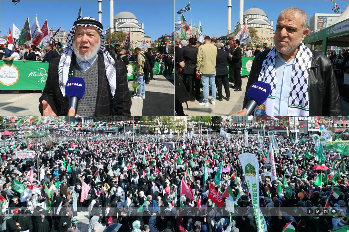پیام وحدت و مقامات فلسطینی در استانبول در مراسم میلاد پیامبر