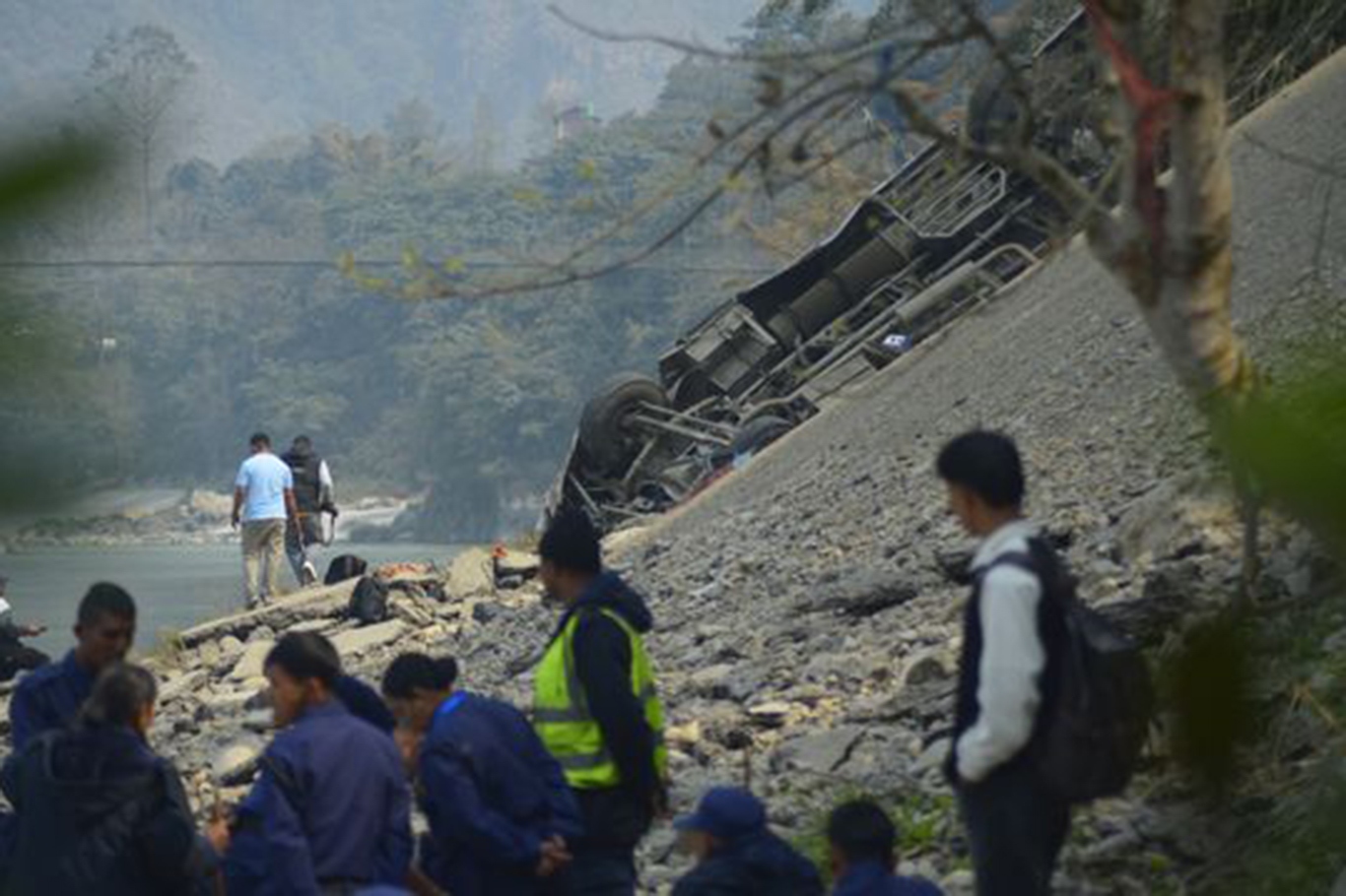 Four killed, dozens injured after bus plunges into ravine in Nepal ...
