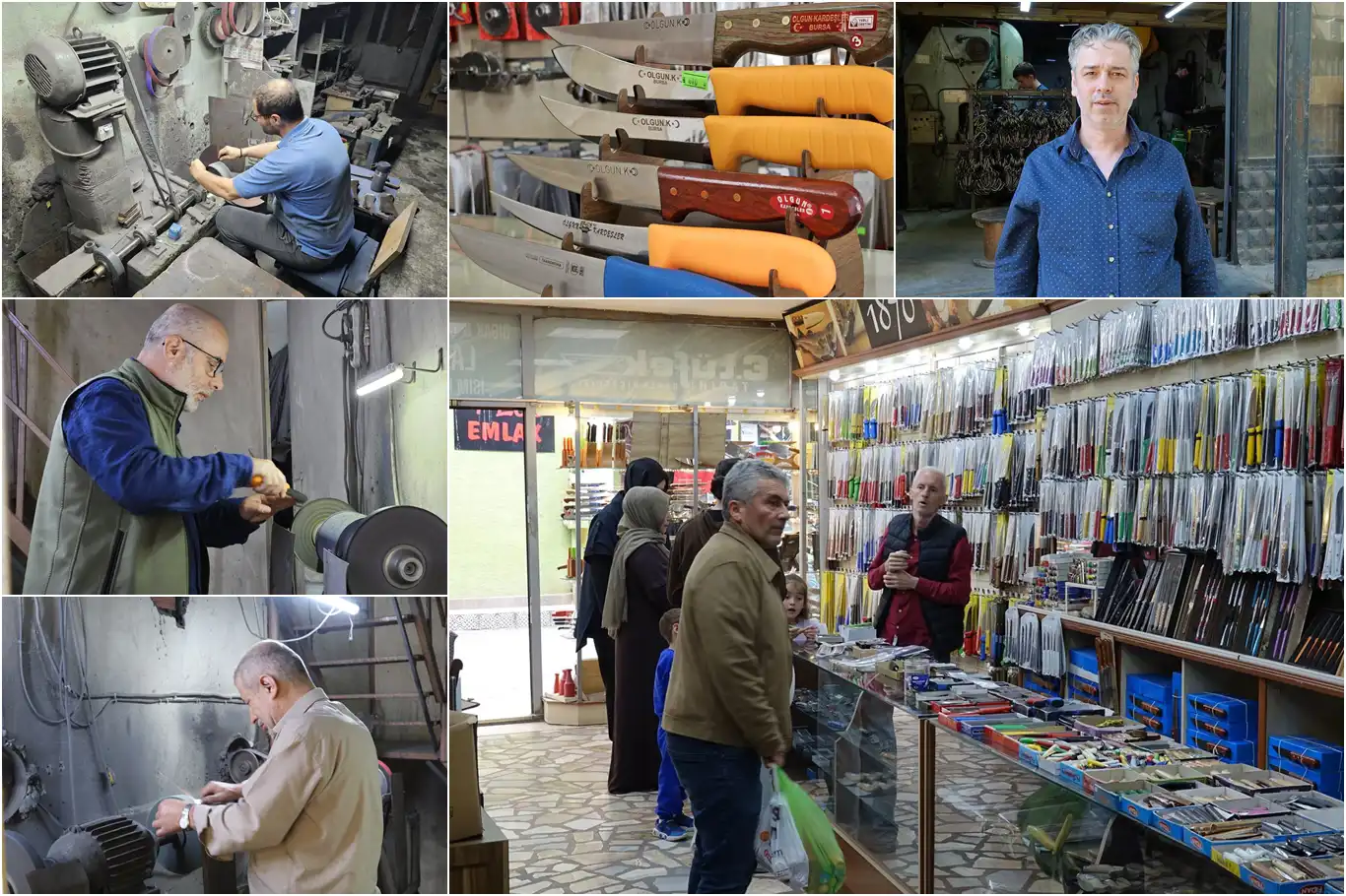 700 yıllık Bursa bıçağında satış ve bileme mesaisi başladı