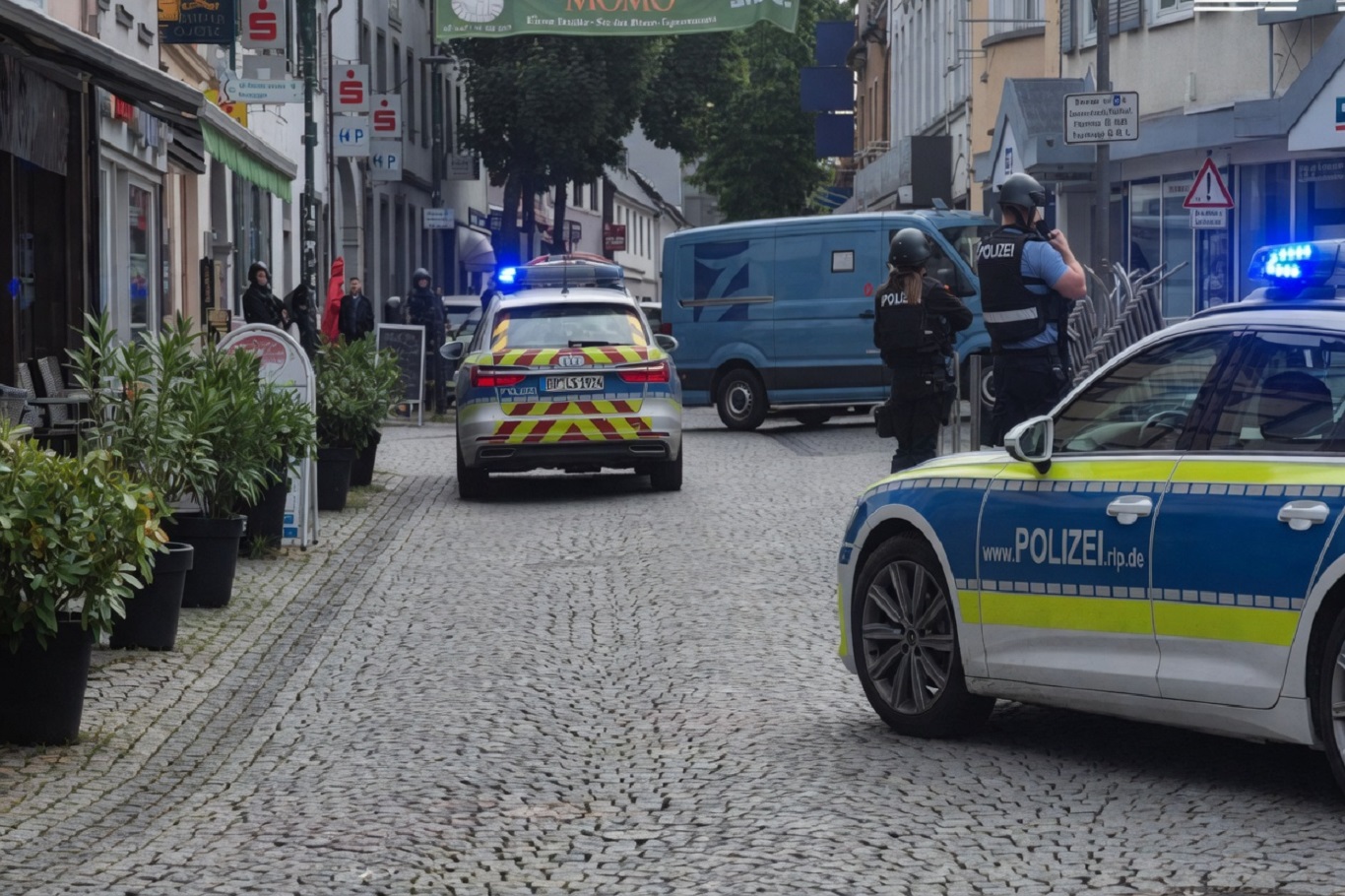 Hostage crisis continues after bank robbery in western German