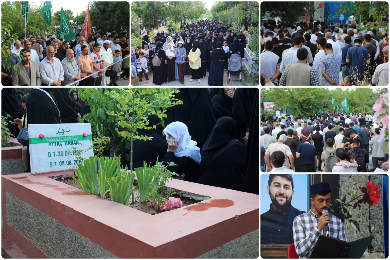 شەهید ئایتاچ باران لە ١١مین ساڵوەگەڕی شەهادەتەکەی لە سەر گۆڕەکەی یاد کرا
